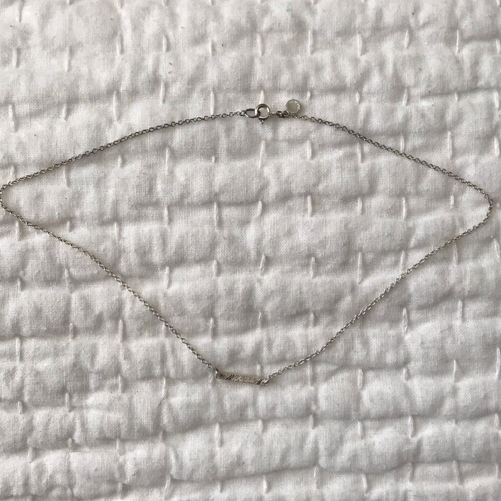 Gorjana silver bar necklace